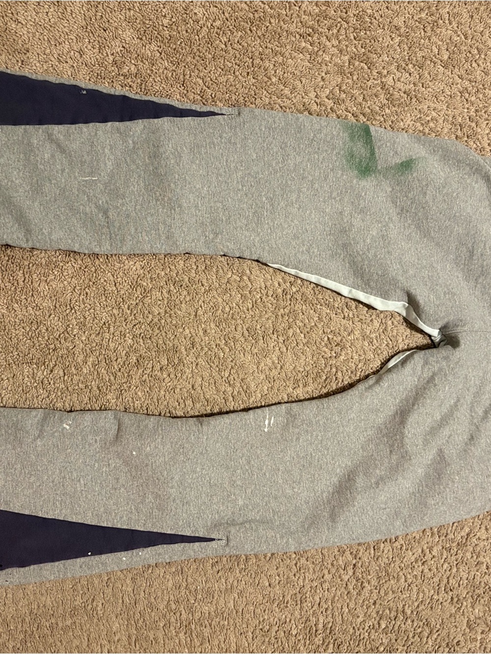 Gallery Dept Gray Sweatpants with Black Panels and Paint Accents - Picture 2 of 2